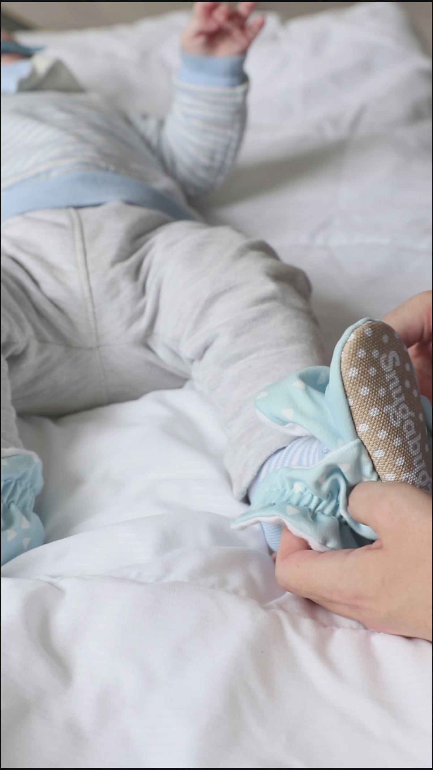 Snugabugz Baby Boy Gift Set – Organic Baby Socks, Booties & Elephant Plush Toy